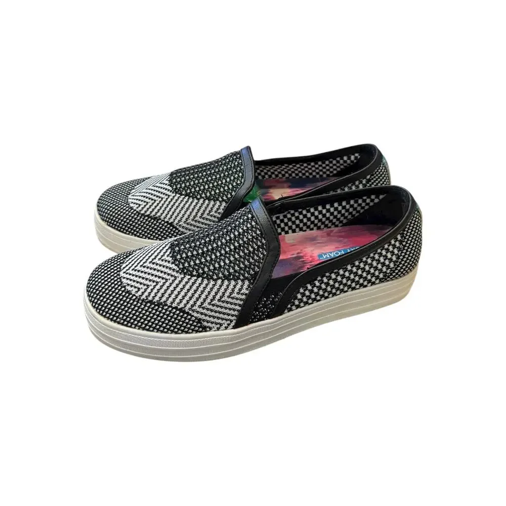 Skechers Double Up Rise Up Platform Slip-On Sneakers EU 38 US 8